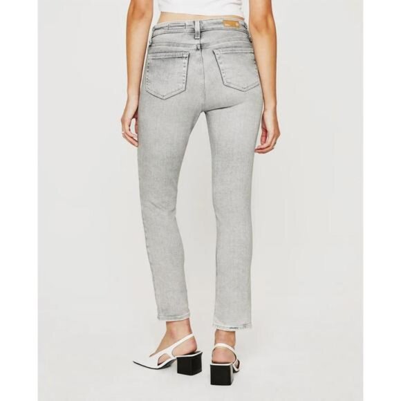 AG Adriano Goldschmied - Mari High Rise Crop Denim in Avalanche - Picture 4 of 6